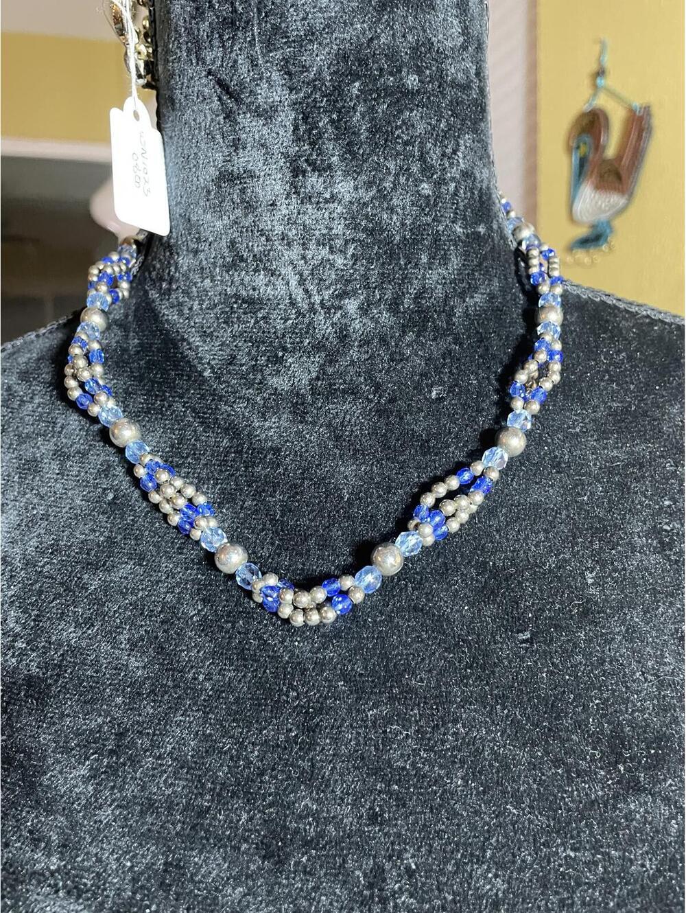Vintage Karla Jordan Twisted Bead Necklace